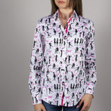 NHS SUPPORT HUMANITY WOMENS PRINT SHIRT - Premium Men's Patterned Shirt by Claudio Lugli | Bold Design, Tailored Fit, Best Printed Shirts