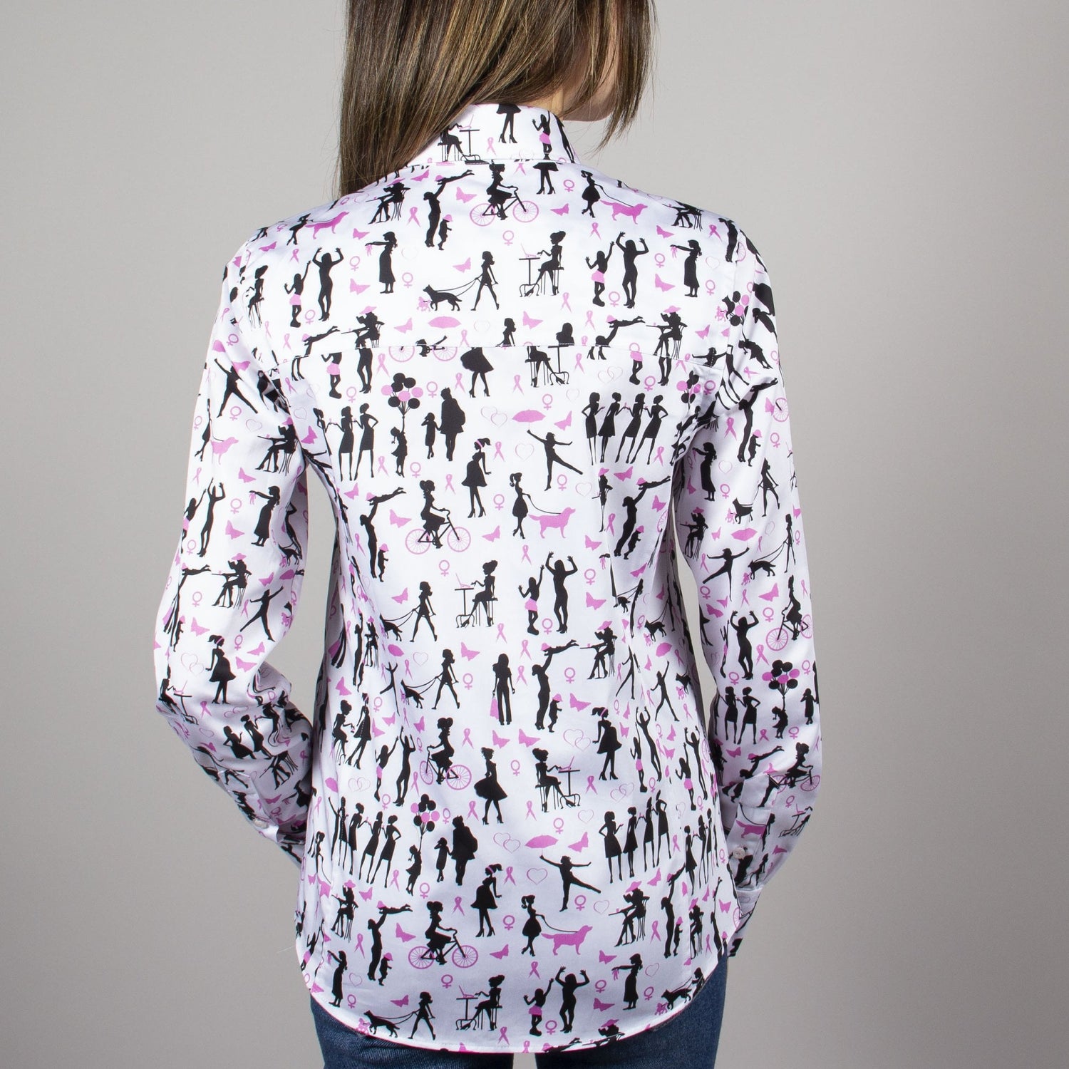 NHS SUPPORT HUMANITY WOMENS PRINT SHIRT - Premium Men's Patterned Shirt by Claudio Lugli | Bold Design, Tailored Fit, Best Printed Shirts