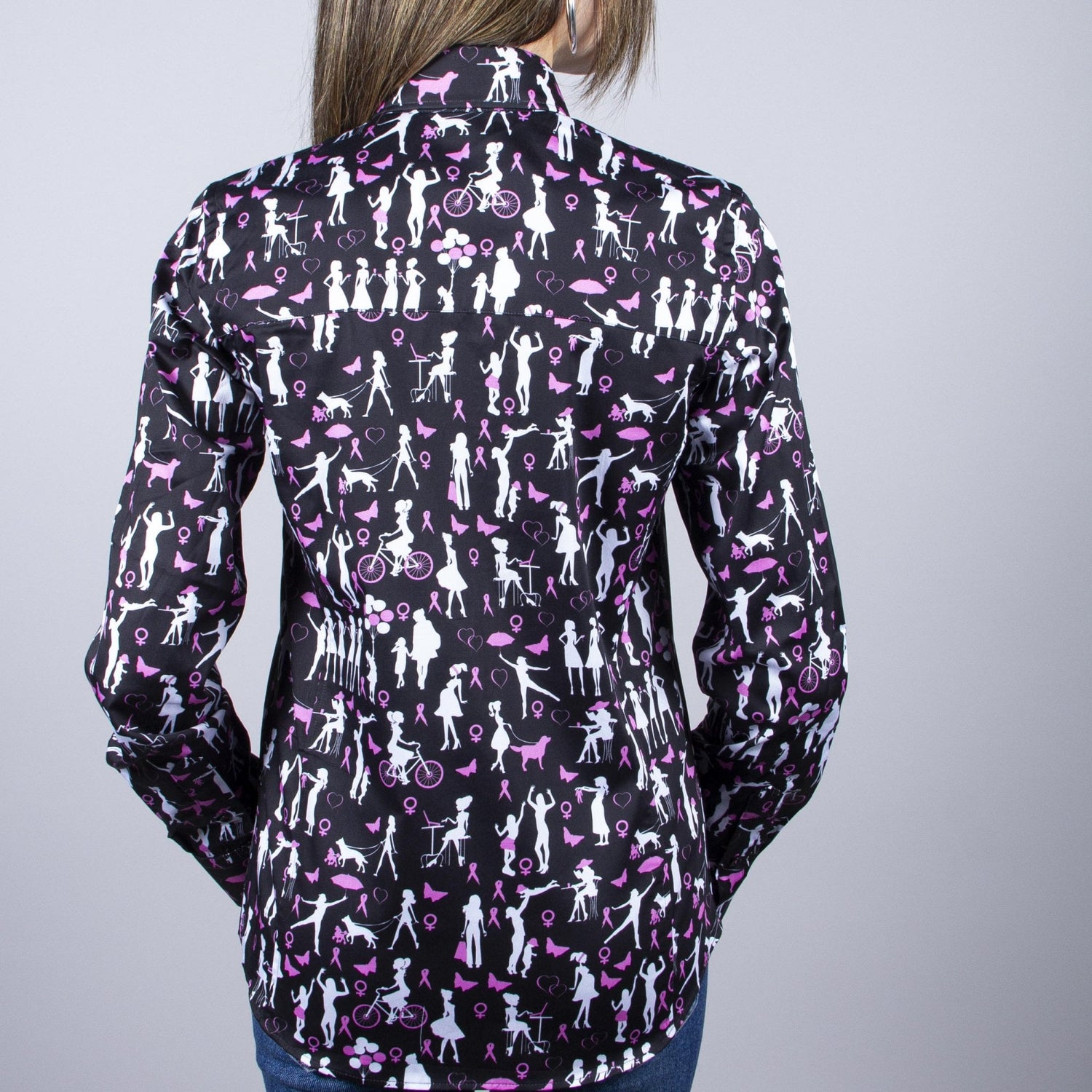 NHS SUPPORT HUMANITY WOMENS PRINT SHIRT - Premium Men's Patterned Shirt by Claudio Lugli | Bold Design, Tailored Fit, Best Printed Shirts