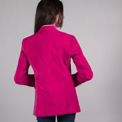 OREGON VELVET DOUBLE BREASTED WOMENS JACKET - Premium Men's Patterned Shirt by Claudio Lugli | Bold Design, Tailored Fit, Best Printed Shirts