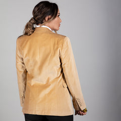 OREGON VELVET DOUBLE BREASTED WOMENS JACKET - Premium Men's Patterned Shirt by Claudio Lugli | Bold Design, Tailored Fit, Best Printed Shirts