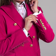 OREGON VELVET DOUBLE BREASTED WOMENS JACKET - Premium Men's Patterned Shirt by Claudio Lugli | Bold Design, Tailored Fit, Best Printed Shirts