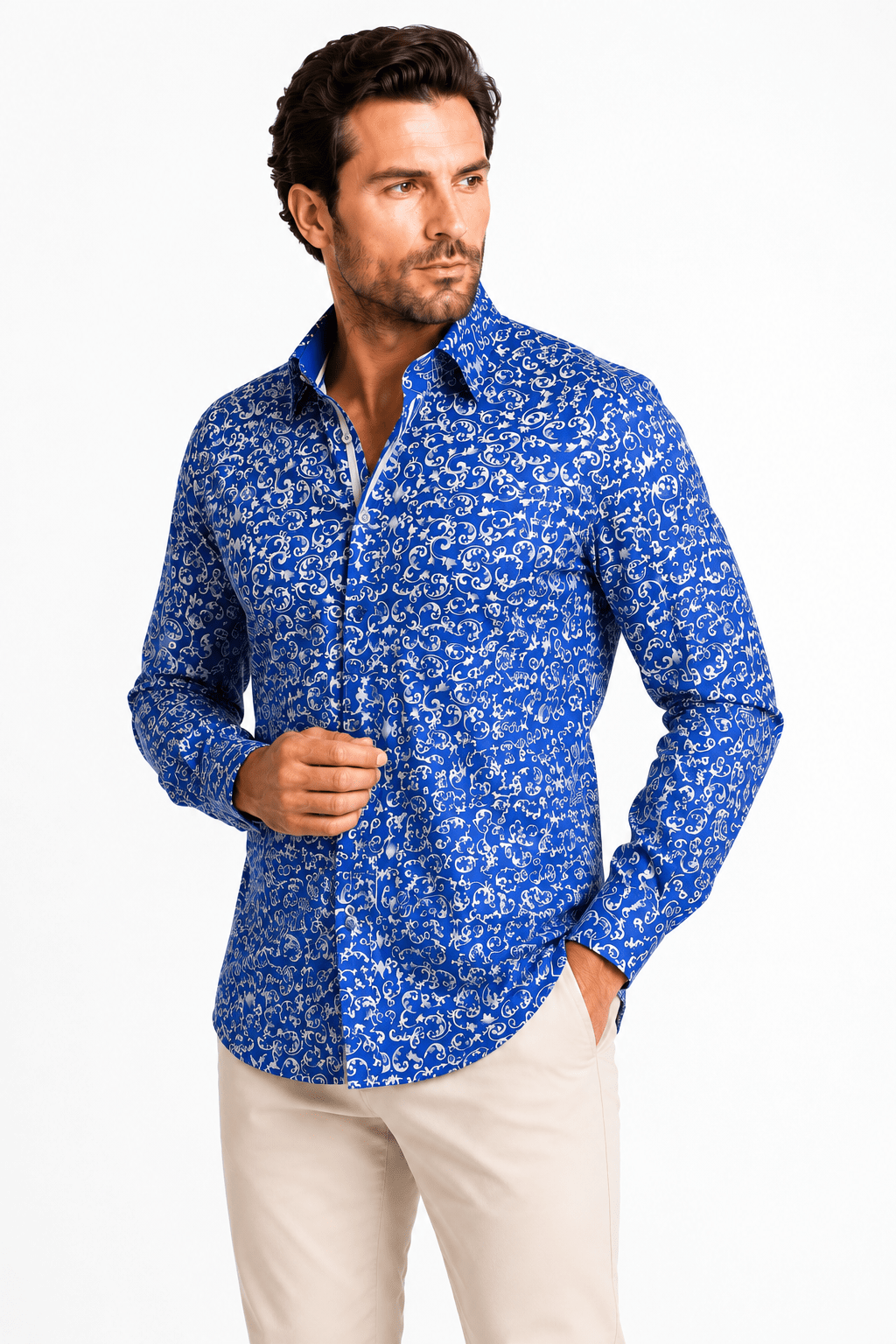 ORNAMENTAL PAISLEY PRINT SHIRT - Claudio Lugli Shirts