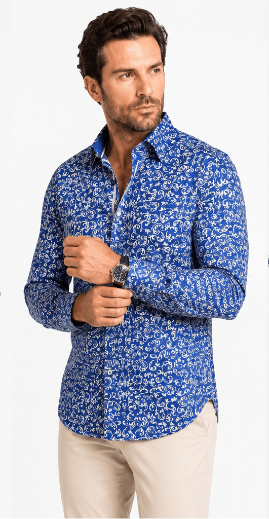 ORNAMENTAL PAISLEY PRINT SHIRT - Claudio Lugli Shirts