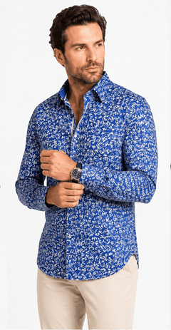 ORNAMENTAL PAISLEY PRINT SHIRT - Claudio Lugli Shirts