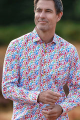 Ornamental Silhouette Print Shirt - Claudio Lugli Shirts