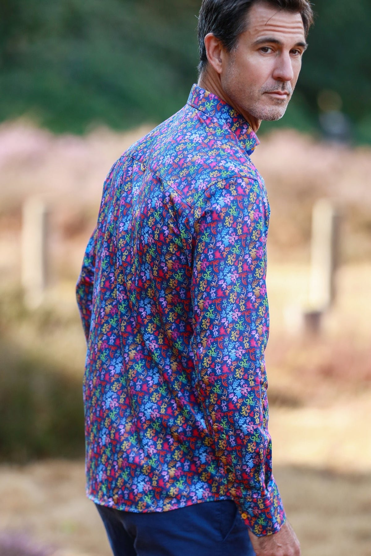 Ornamental Silhouette Print Shirt - Claudio Lugli Shirts