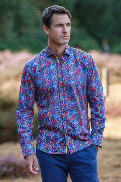 Ornamental Silhouette Print Shirt - Claudio Lugli Shirts