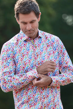 Ornamental Silhouette Print Shirt - Claudio Lugli Shirts