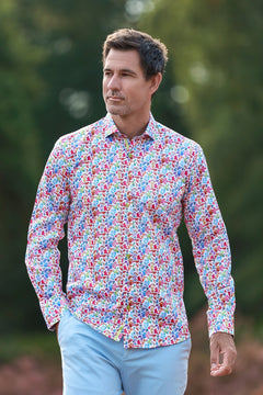 Ornamental Silhouette Print Shirt - Claudio Lugli Shirts