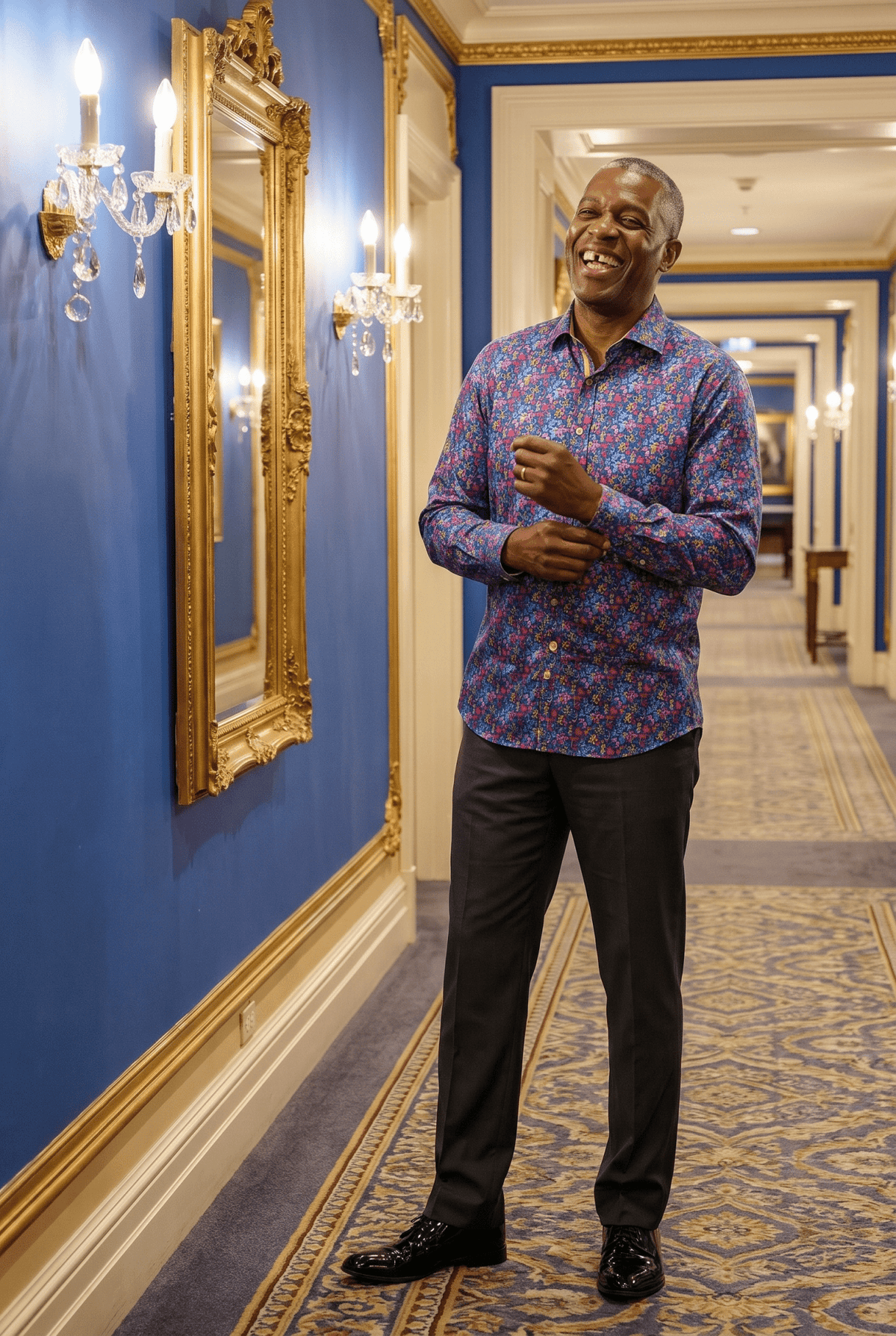 Ornamental Silhouette Print Shirt - Claudio Lugli Shirts