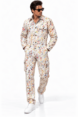 Paint Splattered Jumpsuit - Claudio Lugli Shirts