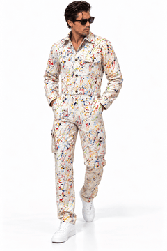 Paint Splattered Jumpsuit - Claudio Lugli Shirts
