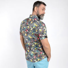 PAISLEY LUXURY PRINT SHORT SLEEVE SHIRT – Premium Men's Patterned Shirt by Claudio Lugli | Bold Design, Tailored Fit, Best Printed Shirts