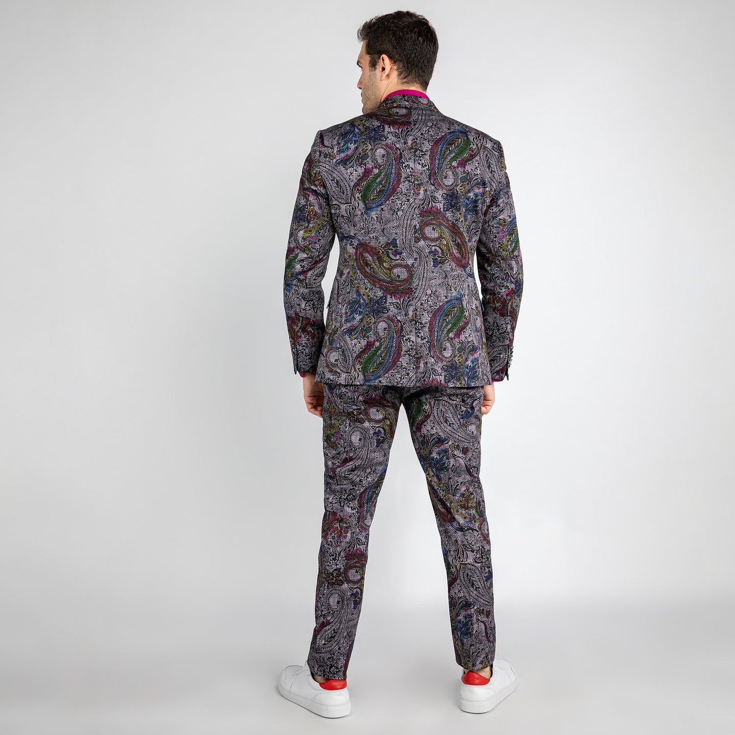 PAISLEY PRINTED 2 PIECE SUIT – Premium Men's Patterned Shirt by Claudio Lugli | Bold Design, Tailored Fit, Best Printed Shirts