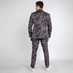 PAISLEY PRINTED 2 PIECE SUIT – Premium Men's Patterned Shirt by Claudio Lugli | Bold Design, Tailored Fit, Best Printed Shirts