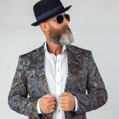 PAISLEY PRINTED JACKET - Claudio Lugli Shirts