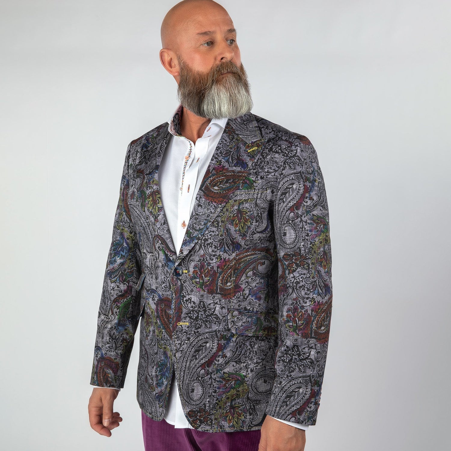 PAISLEY PRINTED JACKET - Claudio Lugli Shirts