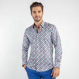 PALMS MULTICOLOUR PRINT SHIRT - Premium Men's Patterned Shirt by Claudio Lugli | Bold Design, Tailored Fit, Best Printed Shirts