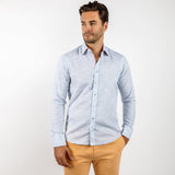 PASTEL KNITTED COTTON CLASSIC SHIRT - Premium Men's Patterned Shirt by Claudio Lugli | Bold Design, Tailored Fit, Best Printed Shirts