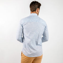 PASTEL KNITTED COTTON CLASSIC SHIRT - Premium Men's Patterned Shirt by Claudio Lugli | Bold Design, Tailored Fit, Best Printed Shirts