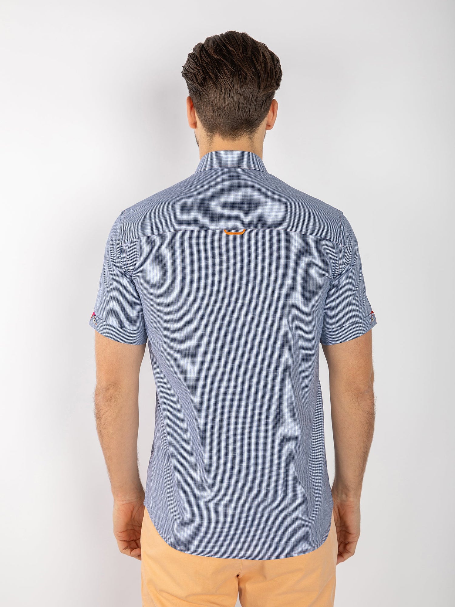 PASTEL TEXTURE SHORT SLEEVE SHIRT - Claudio Lugli Shirts