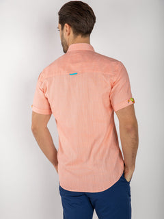 PASTEL TEXTURE SHORT SLEEVE SHIRT - Claudio Lugli Shirts