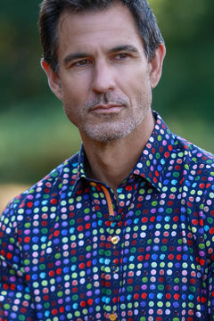 Pinstripe Polka Dot Print Shirt - Claudio Lugli Shirts
