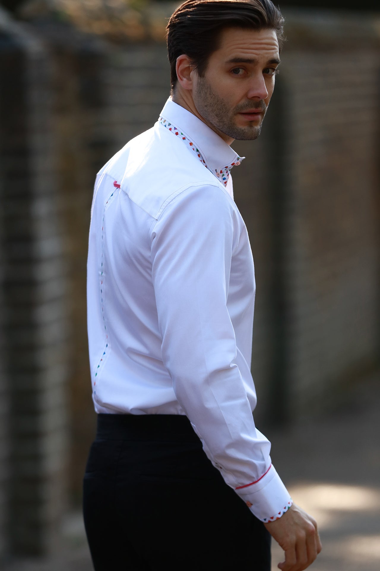 PLAIN DOUBLE COLLAR LONG SLEEVE - Claudio Lugli Shirts