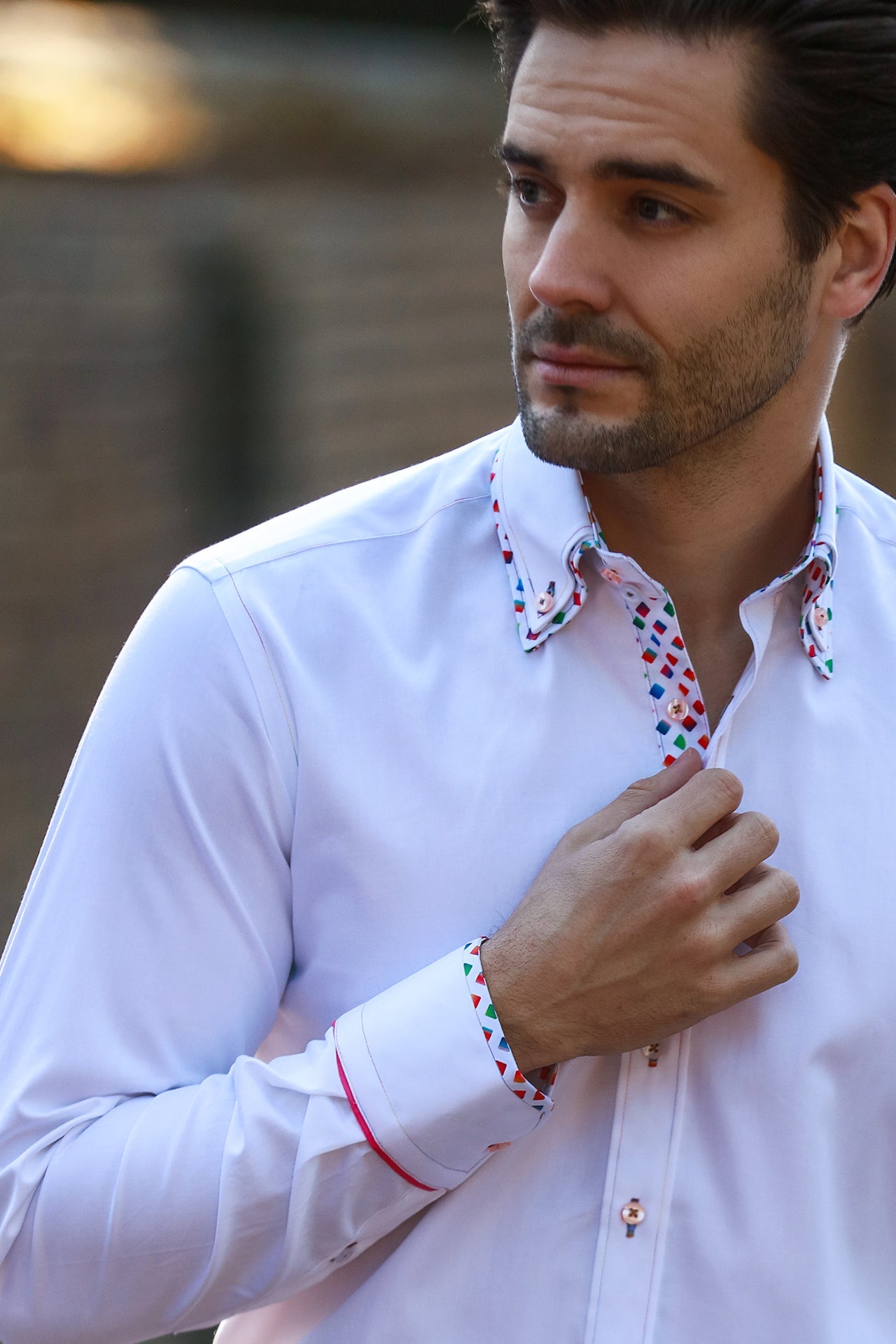 PLAIN DOUBLE COLLAR LONG SLEEVE - Claudio Lugli Shirts