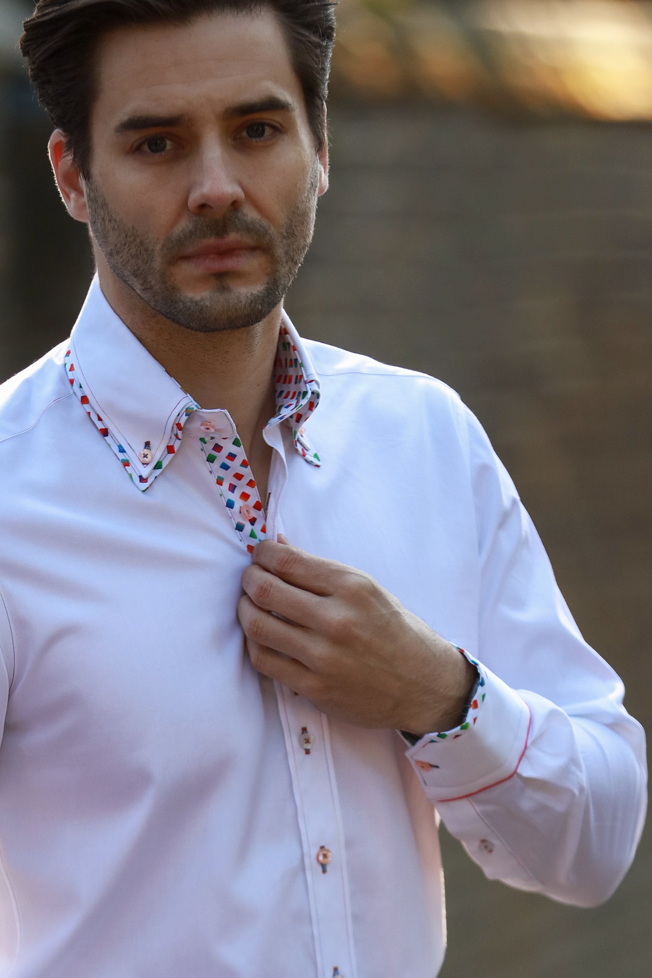 PLAIN DOUBLE COLLAR LONG SLEEVE - Claudio Lugli Shirts