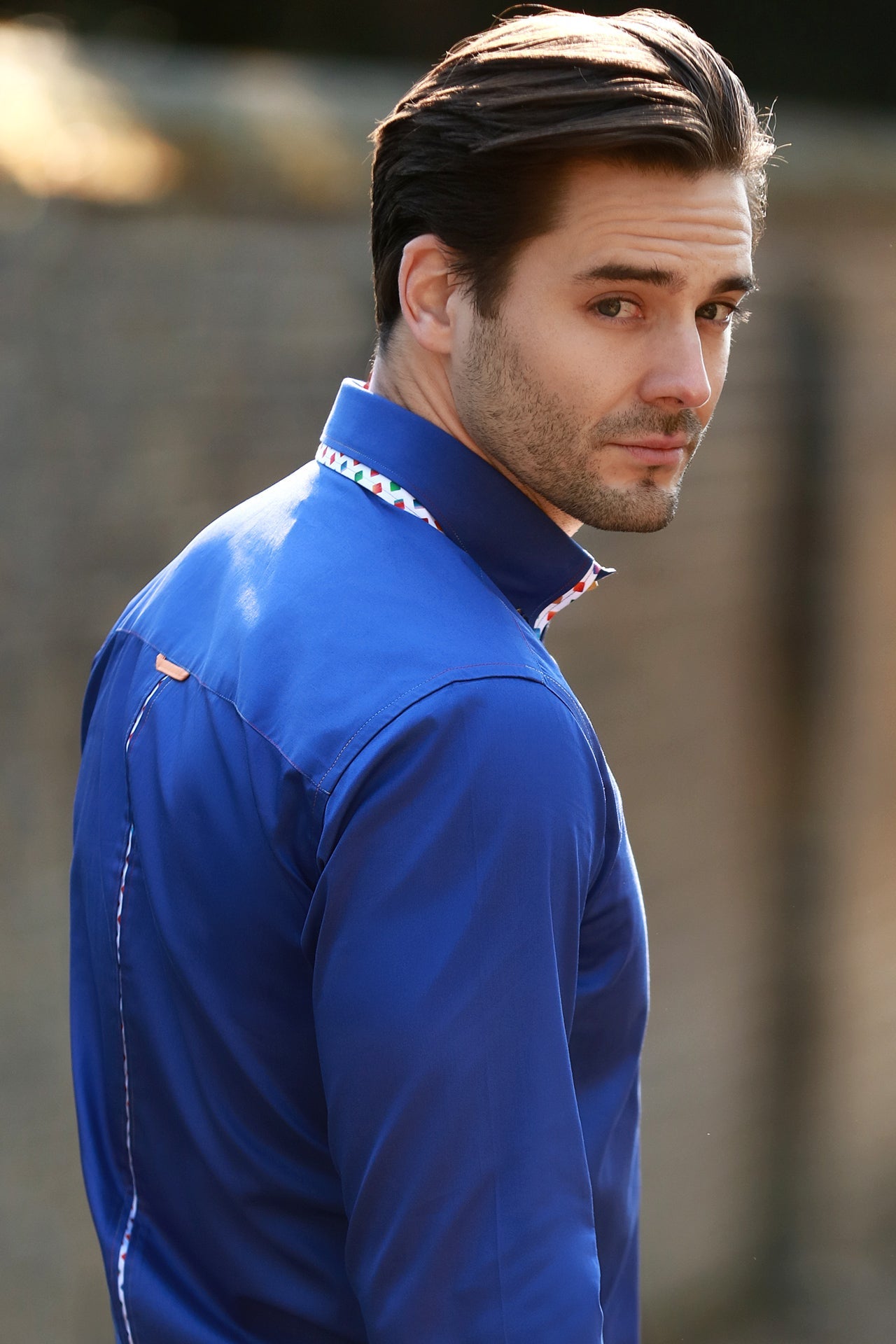 PLAIN DOUBLE COLLAR LONG SLEEVE - Claudio Lugli Shirts