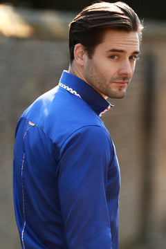 PLAIN DOUBLE COLLAR LONG SLEEVE - Claudio Lugli Shirts