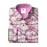 PLUM BLOSSOM PRINT SHIRT - Claudio Lugli Shirts
