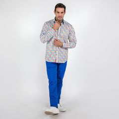 POLKA GROOVES MULTICOLOUR PRINT SHIRT - Premium Men's Patterned Shirt by Claudio Lugli | Bold Design, Tailored Fit, Best Printed Shirts