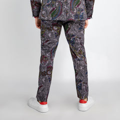 PRINTED SUIT TROUSERS - Claudio Lugli Shirts