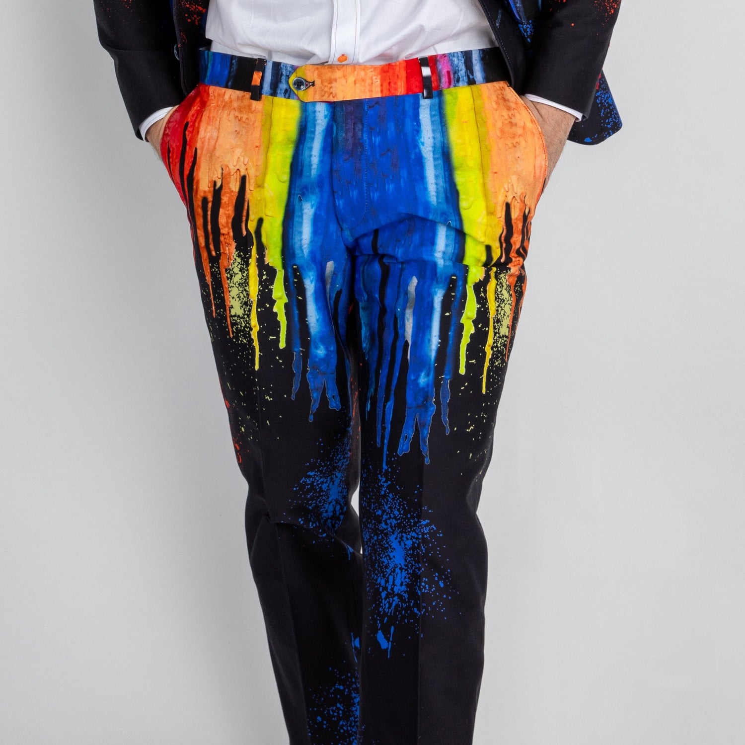 PRINTED SUIT TROUSERS - Claudio Lugli Shirts