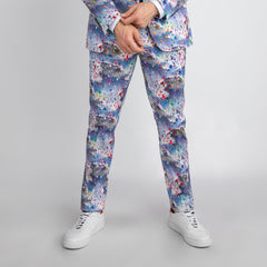 PRINTED SUIT TROUSERS - Claudio Lugli Shirts