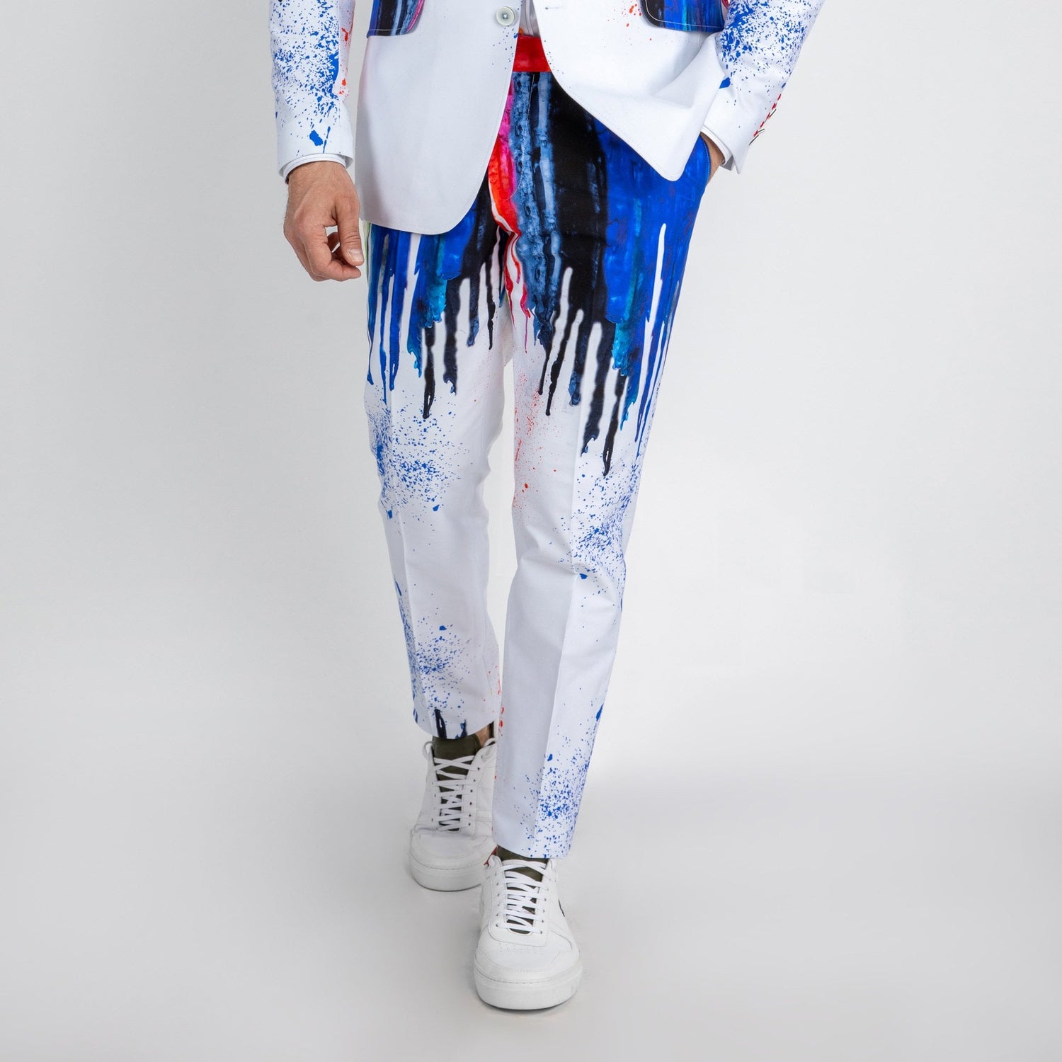 PRINTED SUIT TROUSERS - Claudio Lugli Shirts