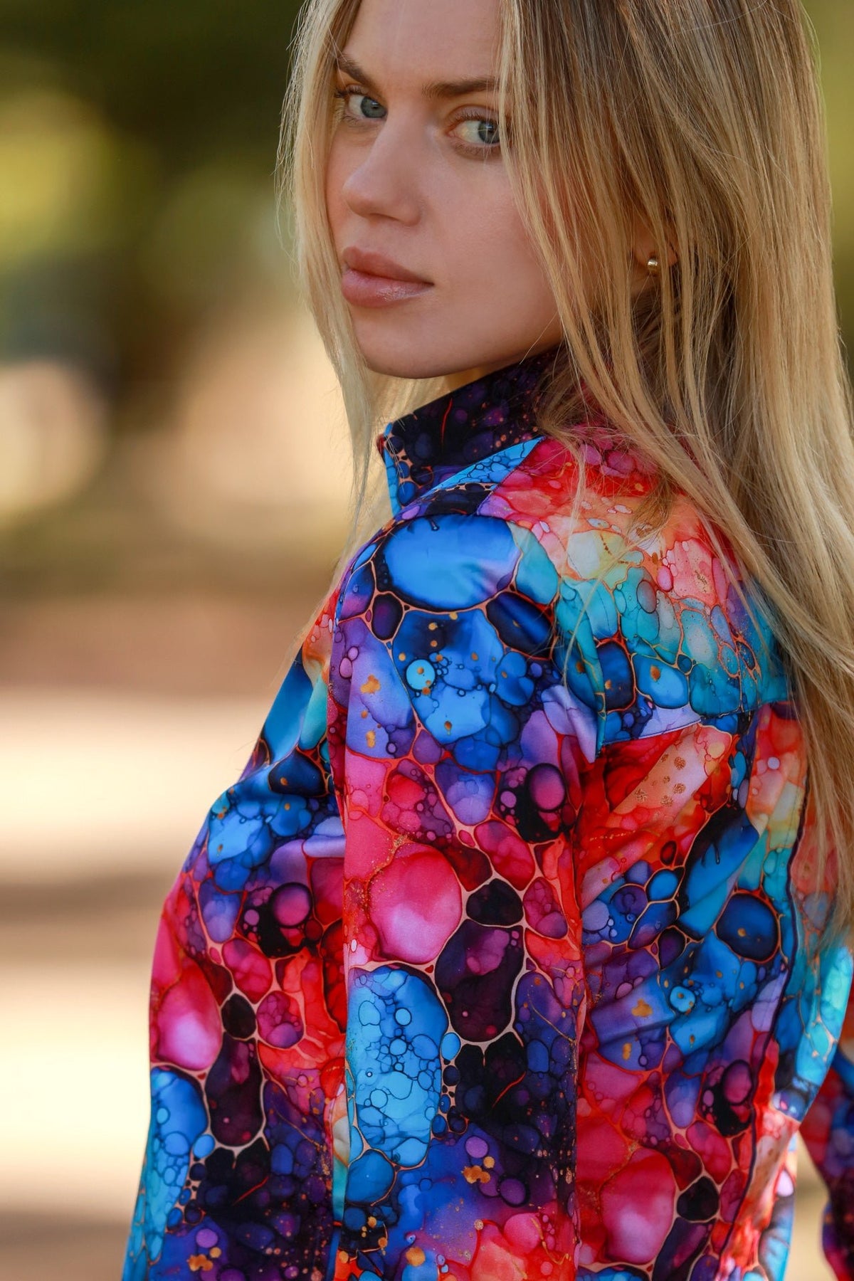 Psychedelic Bubbles Print Shirt