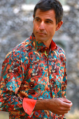 PSYCHEDELIC SYMPHONY PRINT SHIRT – Premium Men's Patterned Shirt by Claudio Lugli | Bold Design, Tailored Fit, Best Printed Shirts