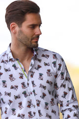 PUG LIFE TENCEL SHIRT - Claudio Lugli Shirts