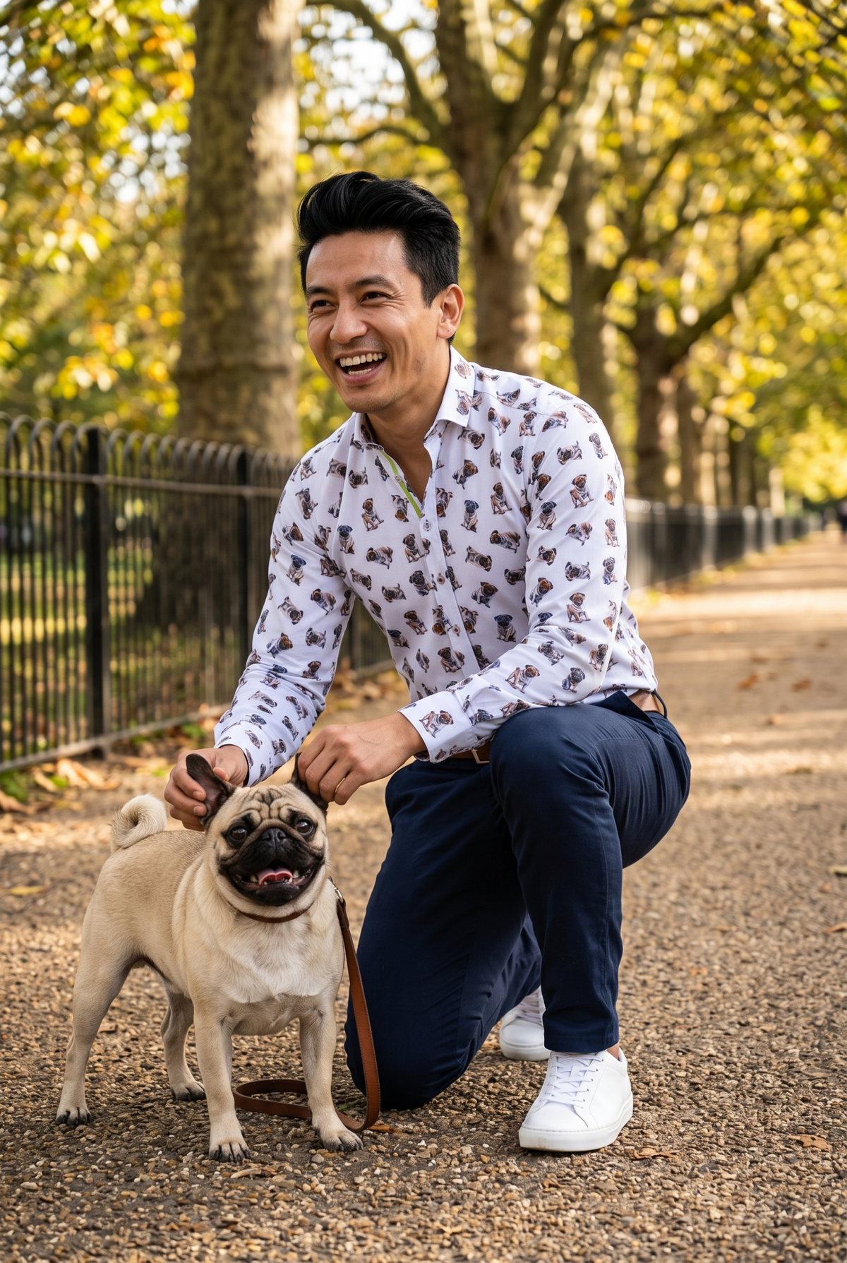 Pug Life Tencel Shirt - Claudio Lugli Shirts