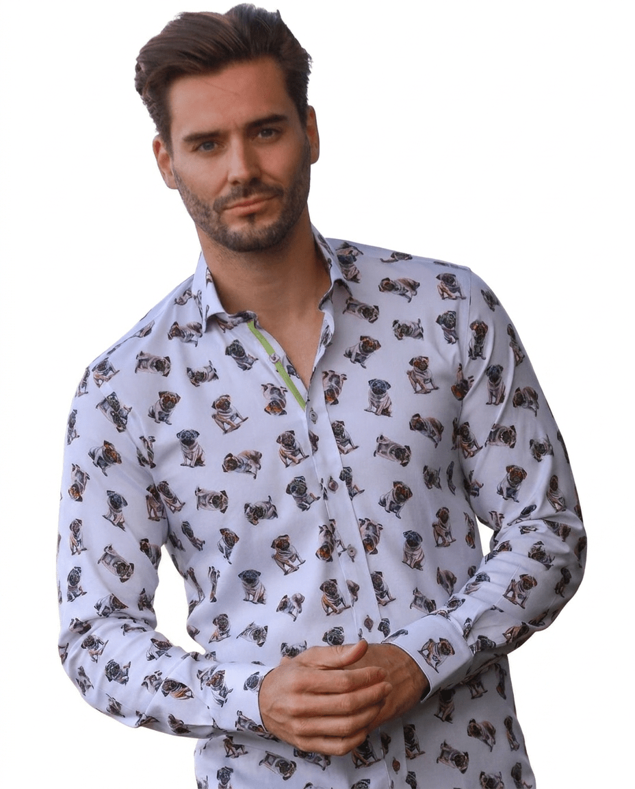 Pug Life Tencel Shirt - Claudio Lugli Shirts