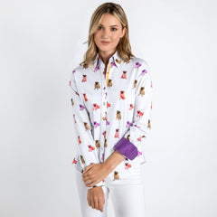 PUGS WOMENS  PRINT SHIRT - Premium Men's Patterned Shirt by Claudio Lugli | Bold Design, Tailored Fit, Best Printed Shirts
