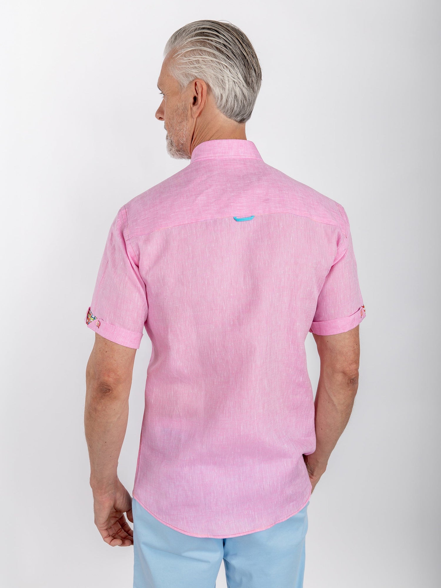 PURE LINEN SUMMER SHORT SLEEVE SHIRT - Claudio Lugli Shirts