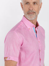 PURE LINEN SUMMER SHORT SLEEVE SHIRT - Claudio Lugli Shirts