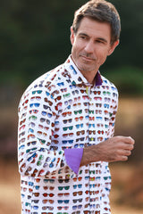 Retro Shades Print Shirt - Claudio Lugli Shirts