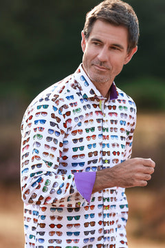 Retro Shades Print Shirt - Claudio Lugli Shirts