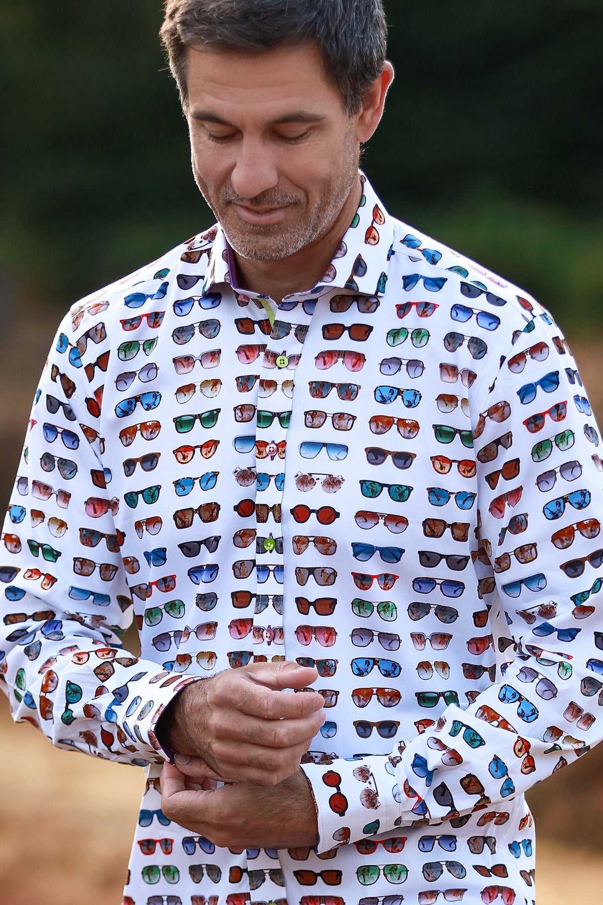 Retro Shades Print Shirt - Claudio Lugli Shirts